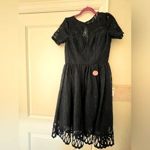 Chi chi London lace dress navy blue